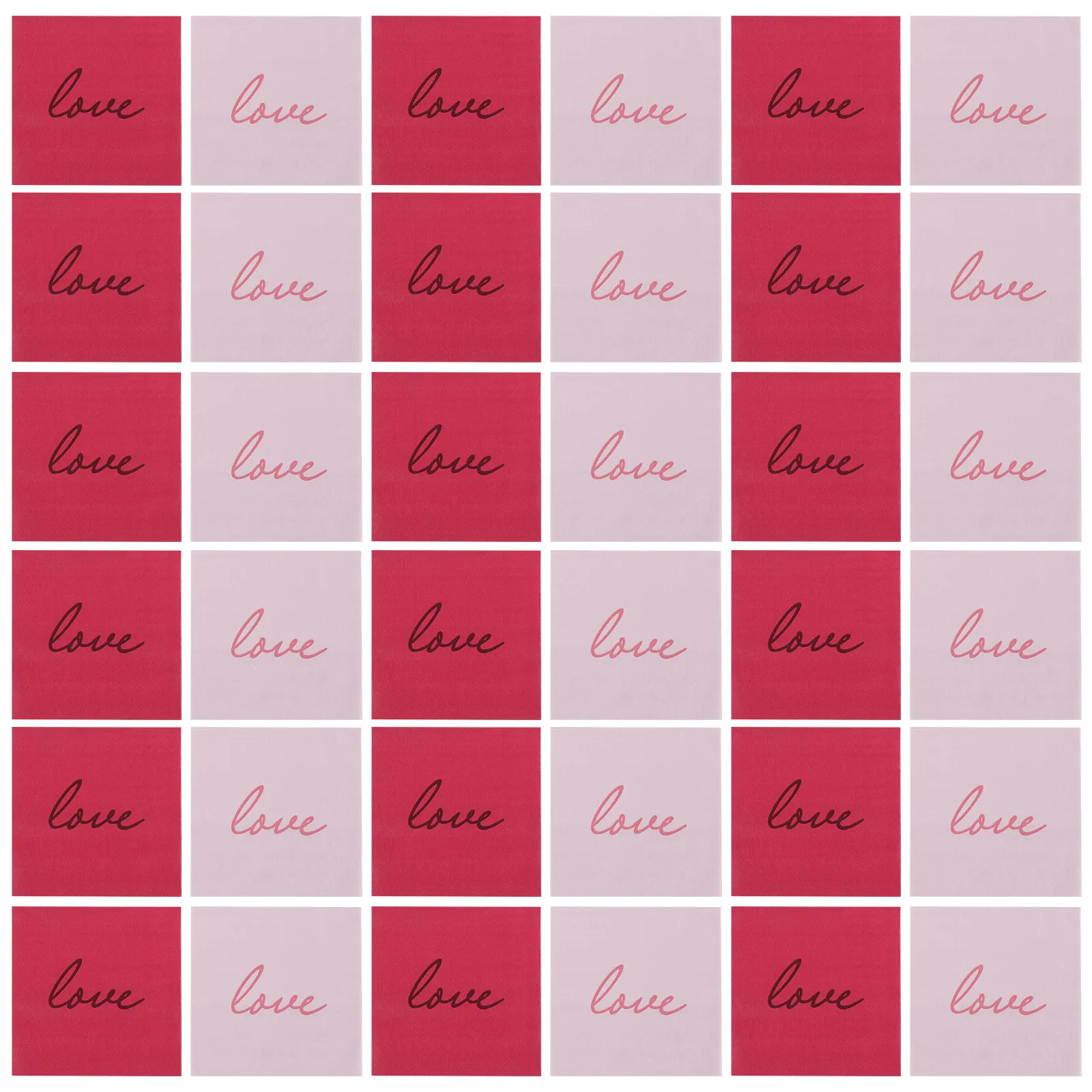 Valentine Party Napkins 80Pcs Romantic Printed Disposable Paper Tissues for Wedding Proposal Dinner Decor