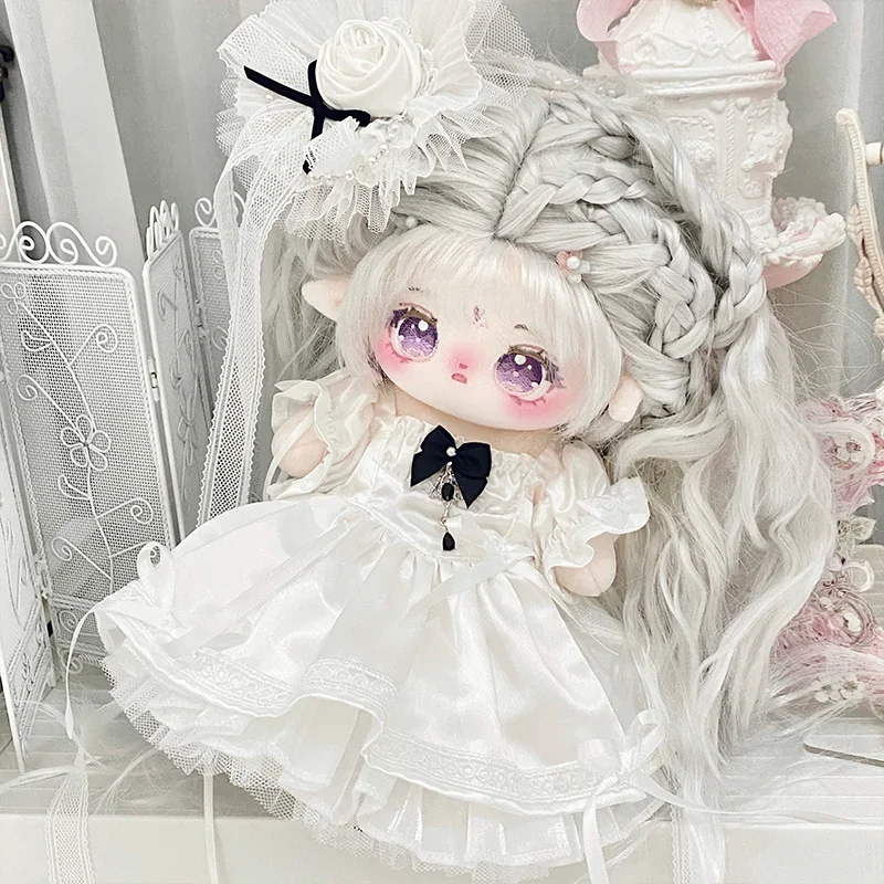 Handmade 4pc Gorgeous Style 20/25/30cm Confession Verse Doll Clothes Cotton Dress Bustle No Attribute No Doll Cos Suit Gift