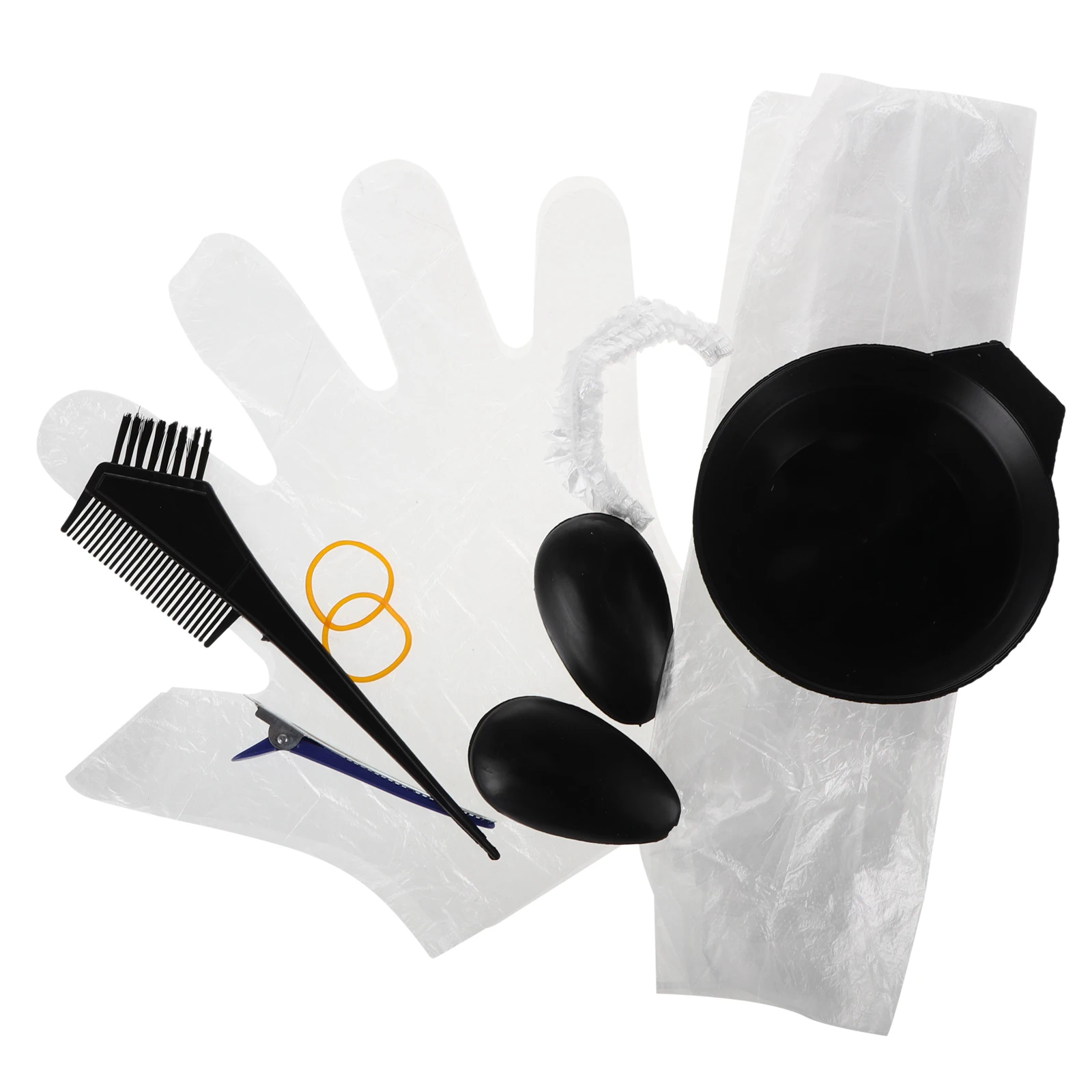 

10 Sets Hair Dye Kit Salon Perm Tools Highlight Capes Ear Covers Gloves Disposable Hair Color Application Home Use