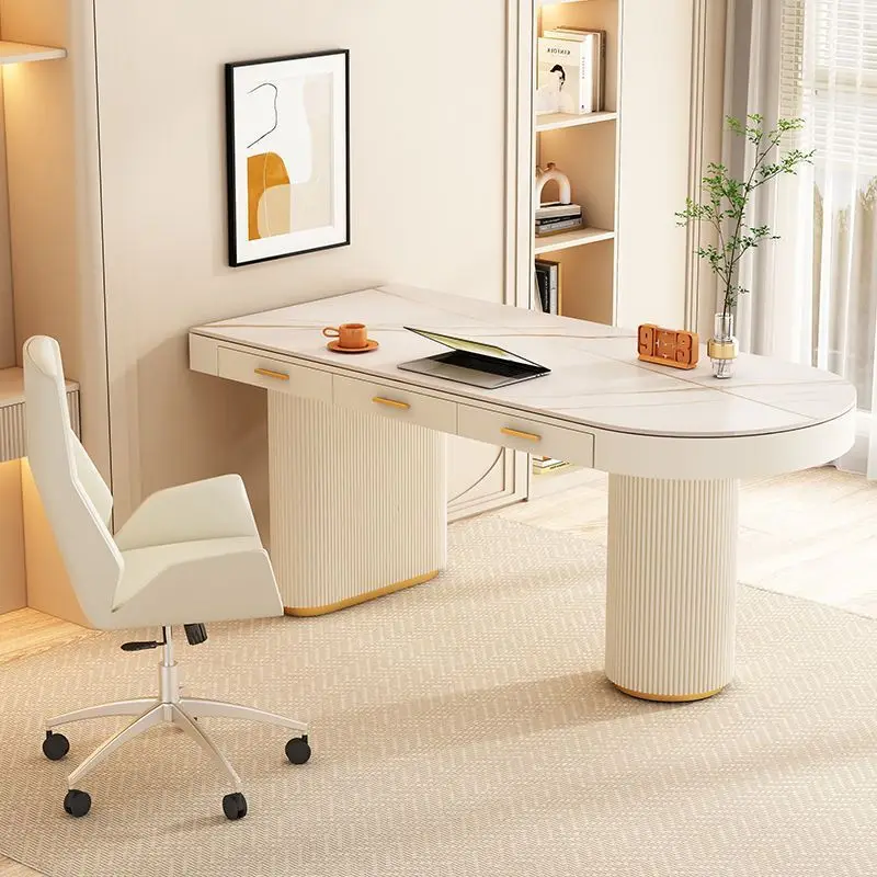 live streaming host rock slab desk simple interview table beauty salon boss desk Internet celebrity live computer desk