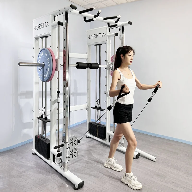 Gym Strength Training Fitness Equipment Smith Machine Cable Crossover Commercial Multi Functional Gym Smith Machine
