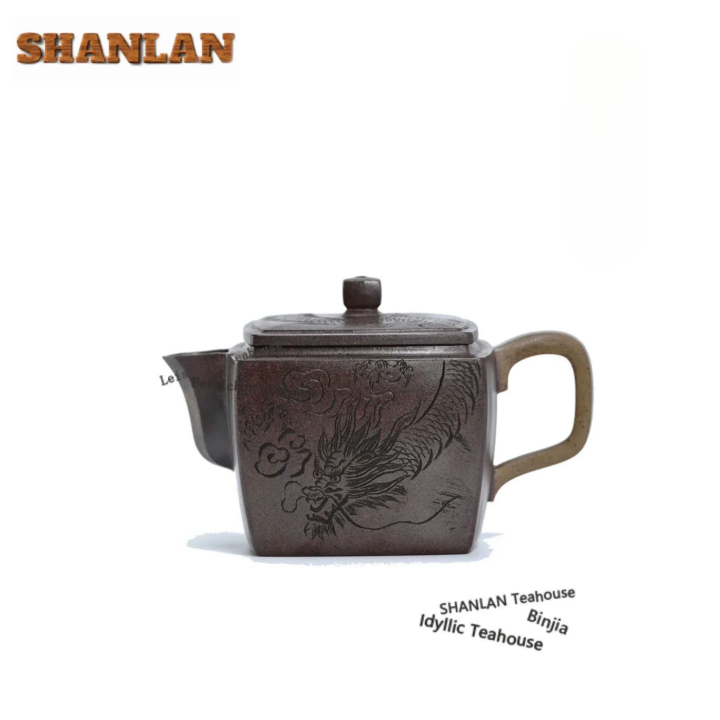 

280 мл винтажные чайники Исин из фиолетовой глины, знаменитый мастер, горшок с ручной резьбой, секция из сырой руды, грязевой чайник, китайский чайный сервиз Цзыша, подарок