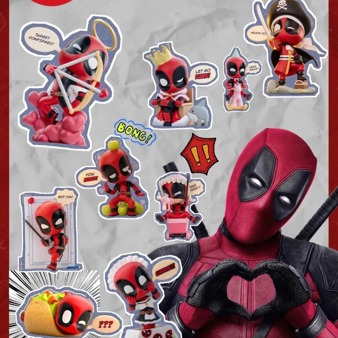 Genuine New Marvel Deadpool Series Blind Box Handpiece Cute Deadpool Mystery Box Ornaments Movie Surrounding Boys Surprise Gift