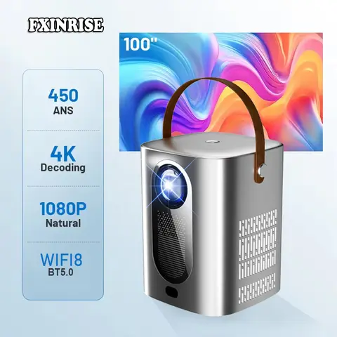 HY6 비디오 프로젝터 안드로이드 네이티브 720P 지원 4K 1080P WIFI6 BT5.0 Protable 시네마 프로젝터 자동 키스톤 HDMI 비머 NEW