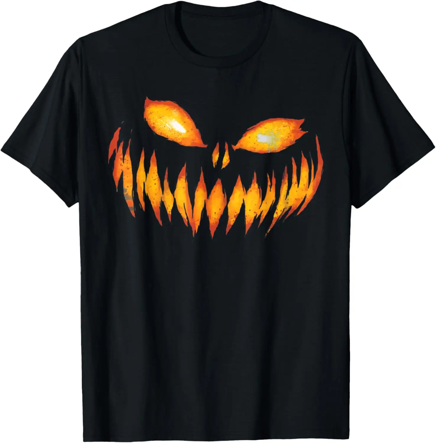 Jack O Lantern Scary Carved Pumpkin Face Halloween Costume T-Shirt