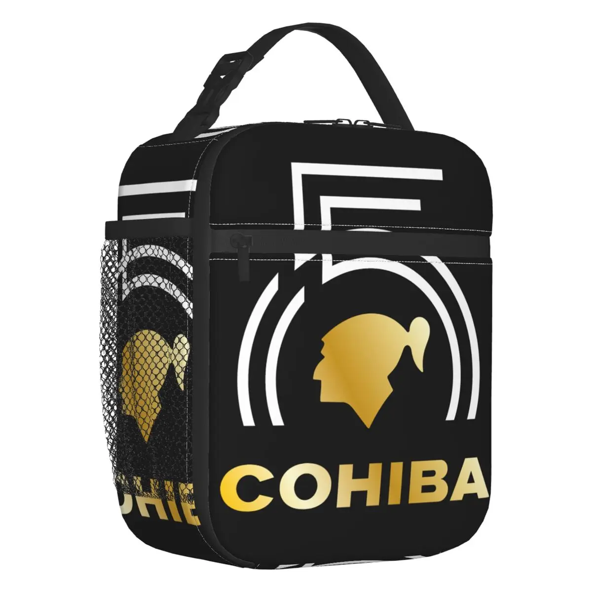 

Cuban Cohiba Thermal Insulated Lunch Bags Women Resuable Lunch Container for School Office Outdoor Storage Food Box