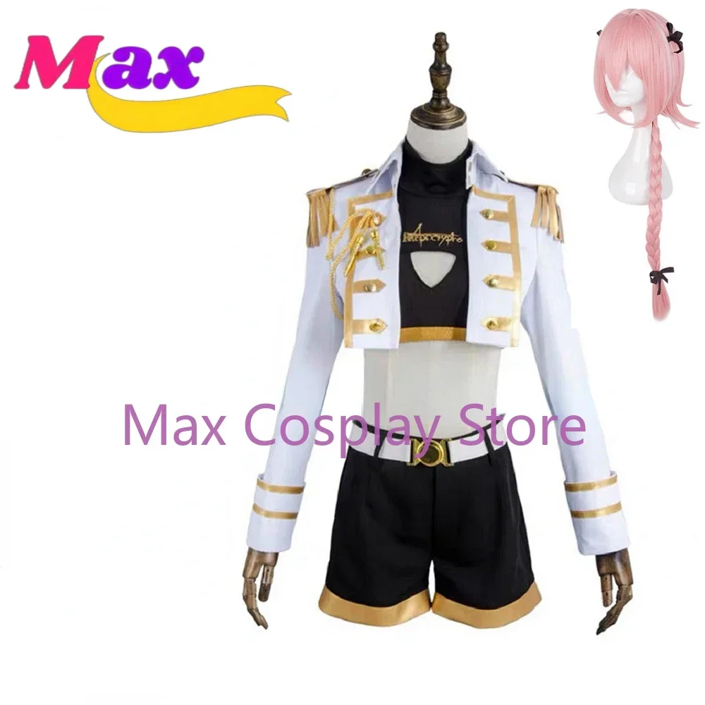 

Макс унисекс аниме Cos Fate/Grand Order FGO Astolfo костюмы для косплея наряд Хэллоуин Рождественская форма индивидуальный размер