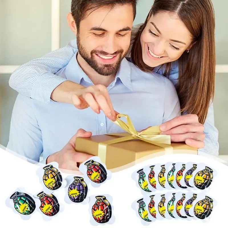 20pcs Kids Trick Toys Prank Noisemaker Prank Toy Bombs Bag Toy  Simulation Fun Blew Up Toys Noisemaker Toys Fake Bombs