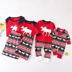 Matching Family Outfits Adult Kids Girls Boy Mommy Sleepwear Nightwear Mother Daughter Clothes Family Christmas Pajamas Set