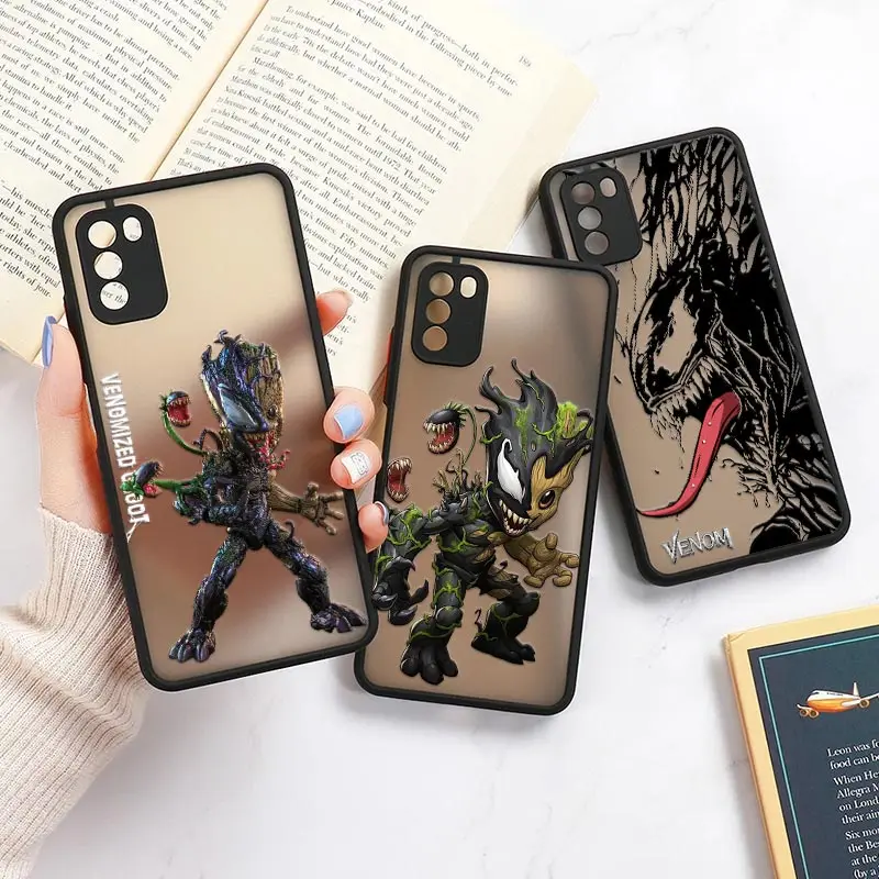 Groot Venom Marvel Comics Mi 11 Lite 5G NE Case For Xiaomi 11 11T 12 Pro 10s 8 9 10 Lite Poco X3 NFC F3 M3 M4 X4 Pro Matte Funda