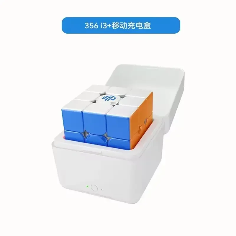 JudyCube GAN I3 스마트 큐브, 마그네틱 매직 스피드 큐브, 스티커리스 3x3 GAN 356 I3 파워팟 큐브 퍼즐