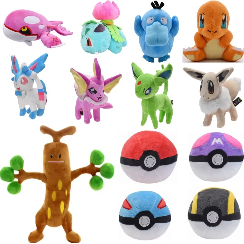 البوكيمون الكرتون ألعاب من نسيج مخملي Raichu Mimikyu Cubone Charizard Y&X Psyduck كزة الكرة Weedle Mew لامعة محشوة دمية على شكل حيوان