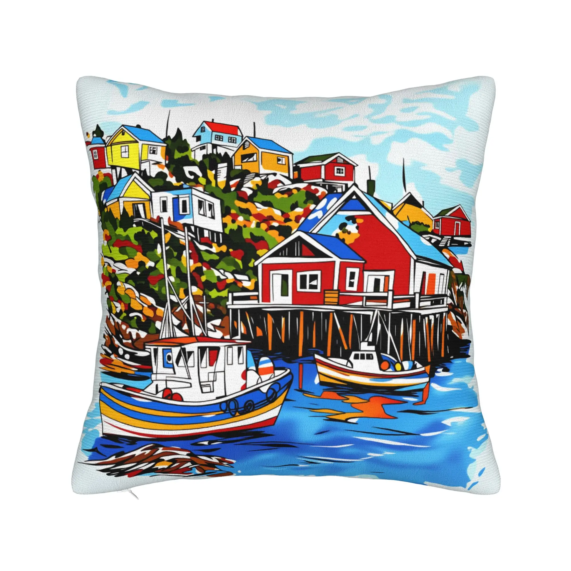 SPRING REFRESH 2D Printed Pillowcases  Fashion Pillow Case For Living Room Chair Square Pillow Cover
