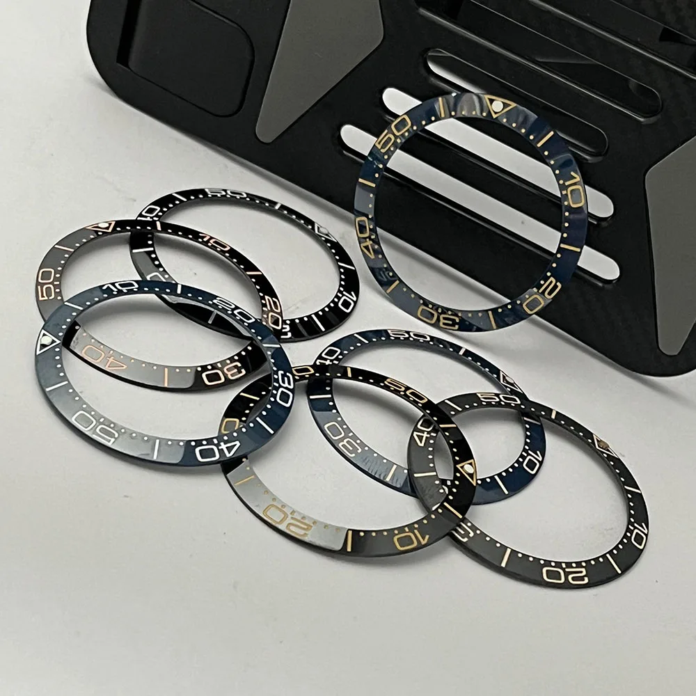 جديد 38 مللي متر * 30.4 مللي متر إدراج سيراميك عالي الجودة مناسب لملحقات ساعة الحركة الأوتوماتيكية 40 مللي متر NH35 NH34