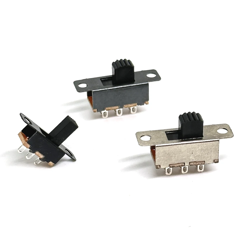 1/30 Pcs 2 Position DPDT 2P2T Panel Mount Vertical Slide Switch 6 Pin 0.3A 12V DC  SS-22F25 SS-22F15