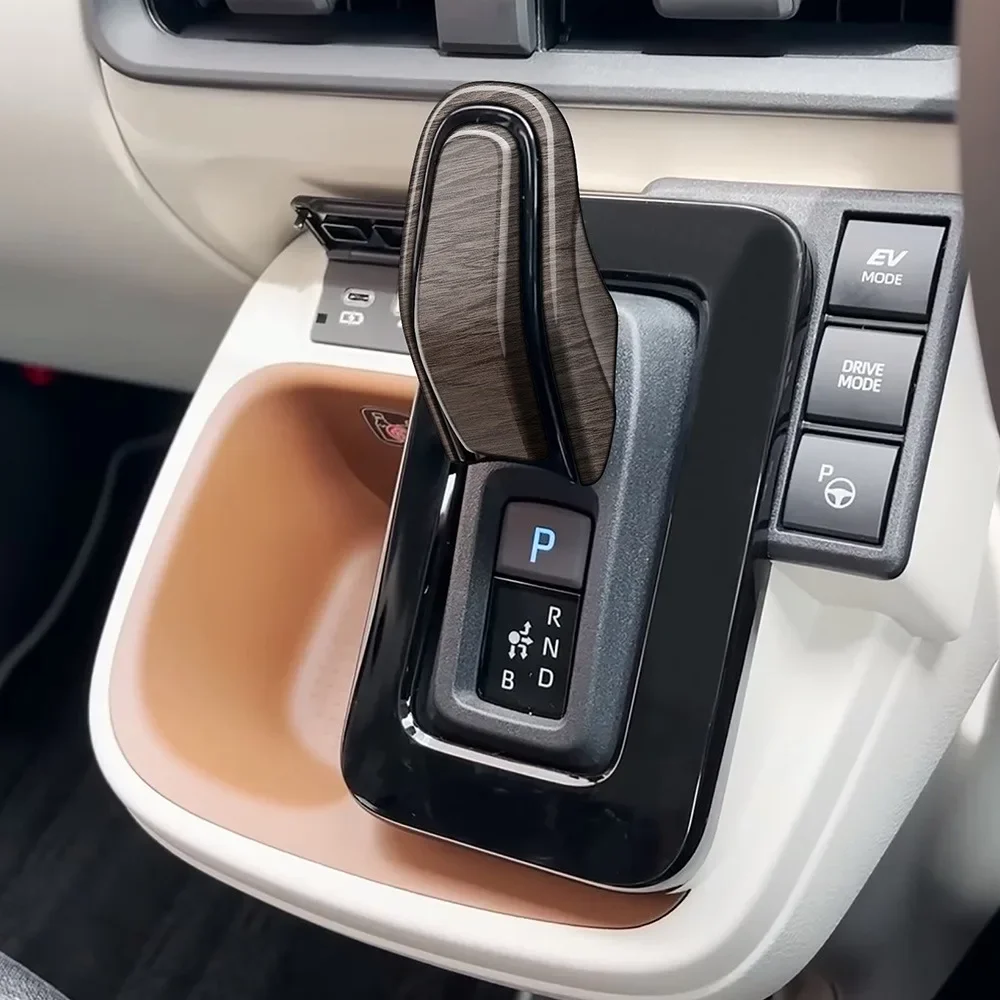 For Toyota Sienta 10 Series 2022 2023 Gear Shift Head Cover Handle Protection Trim Sticker ABS Carbon Fiber Auto Car Accessories