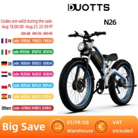 DUOTTS N26 Electric Bicycle 750W*2 Dual Brushless Motor 48V20AH Battery E-bike 26*4.0 Inch Wide Tire Adult  Electric Bike