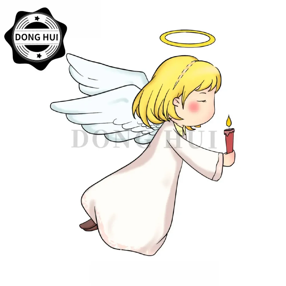 ملصق مزخرف لعربة الأطفال ملصقات Angel Baby ملصقات كيوبيد للدراجات النارية على الطرق الوعرة وخوذة الثلاجة والكمبيوتر المحمول PVC