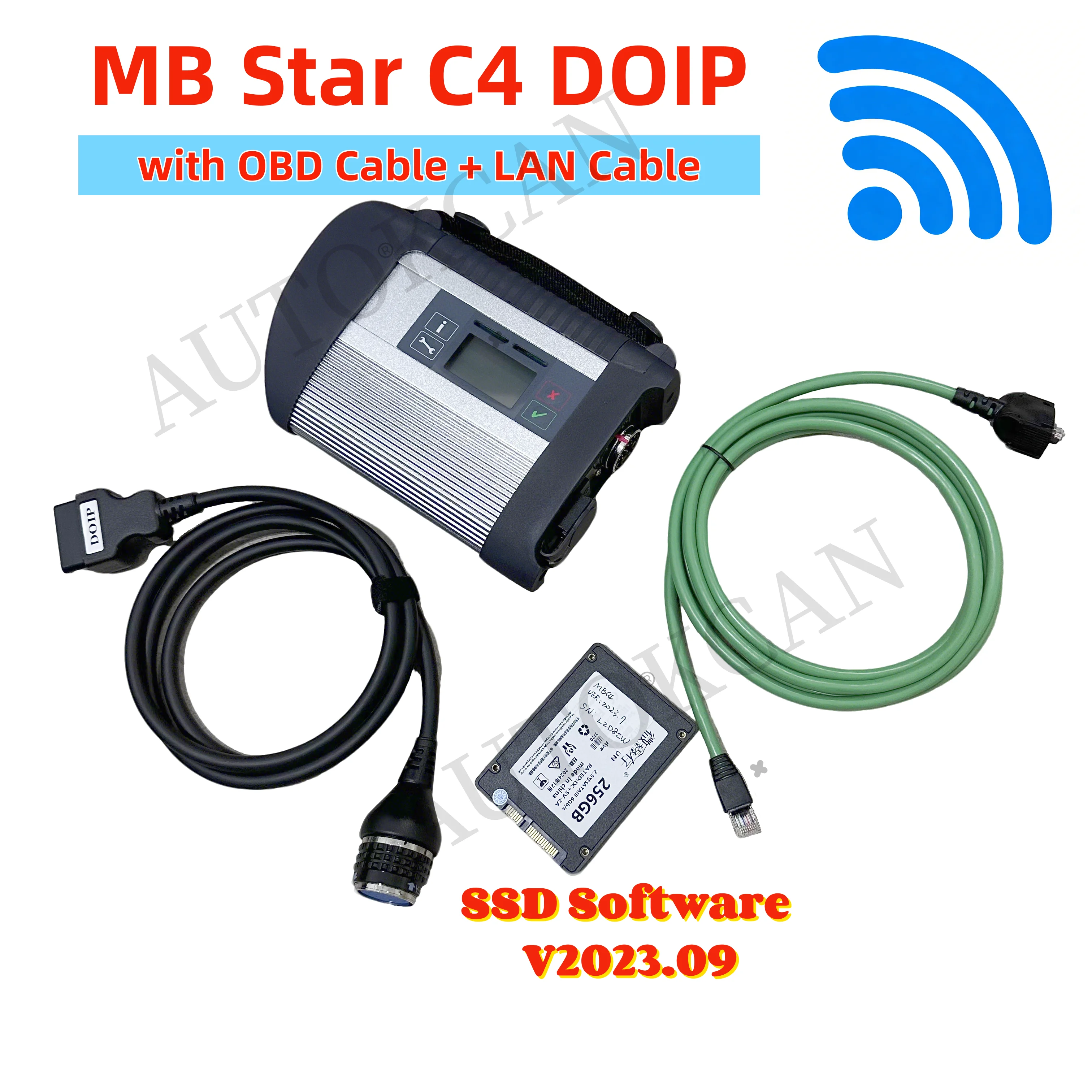 

Диагностический сканер MB Star C4 OBD2 SD Connect C4 WIFI DOIP для автомобилей и грузовиков Mercedes-Benz