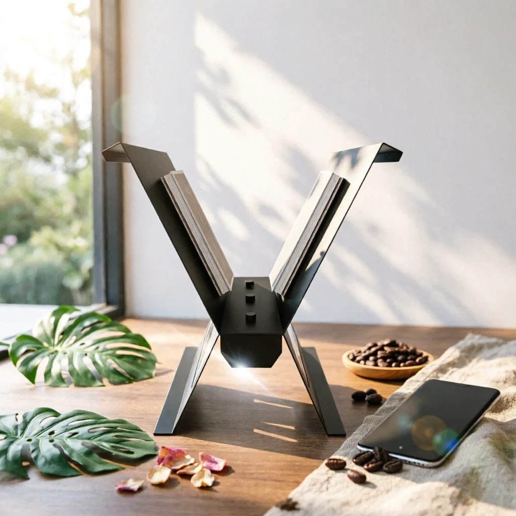x-shaped-magazine-rack-creative-design-metal-magazine-rack-decorative-book-holder-sturdy-paper-organizer-space-saving