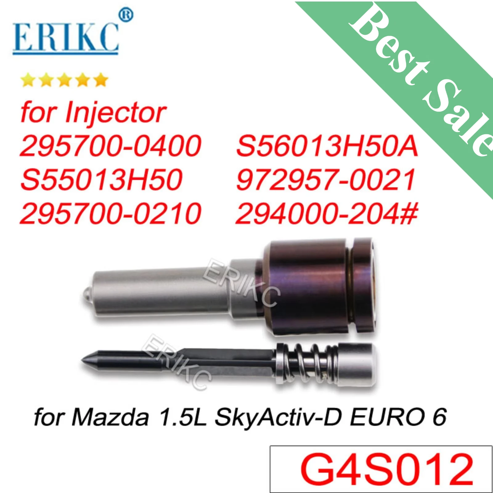 

G4S012 Common Rail Injector Tip 295700-0400 Fuel Injection Nozzle Diesel For Mazda 2 CX-3 1.5D/Mazda 3 6 CX-5 2.2D S550-13H50