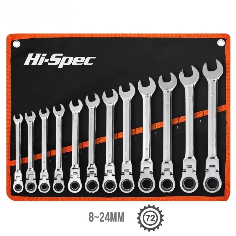 

Набор регулируемых гаечных ключей с трещоткой 8-19 мм, универсальный ключ для ремонта велосипедов и мотоциклов, набор механических инструментов