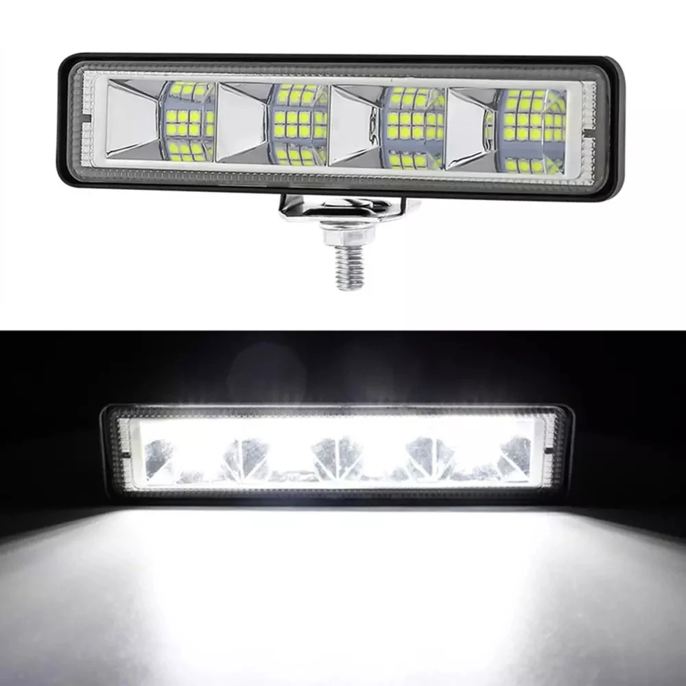 Listwa LED światło halogenowe 18W samochodowe światło robocze listwa LED 4x4 24 Led Bar roboczy Offroad SUV ATV ciągniki siodłowe koparka Led Combo