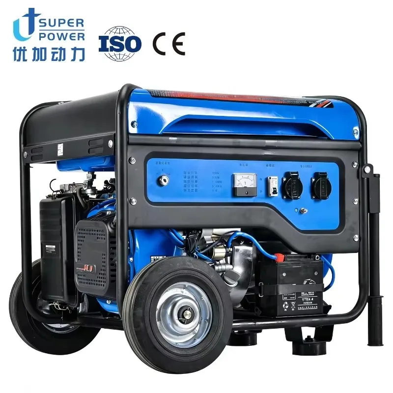 Household Portable Home Single Phase 8kva 10kva 12kva 15kva 20kva 4-Stroke Remote Start 12V DC Electric Start Generator