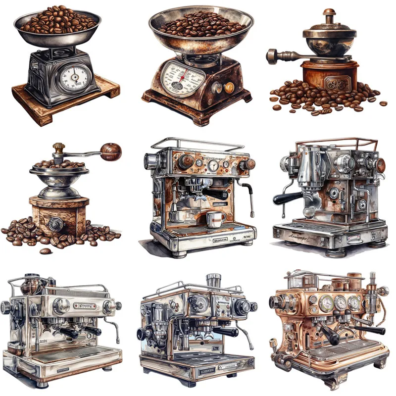 Coffee machine Stickers Crafts And Scrapbooking stickers kids toys book Decorative sticker DIY Stationery