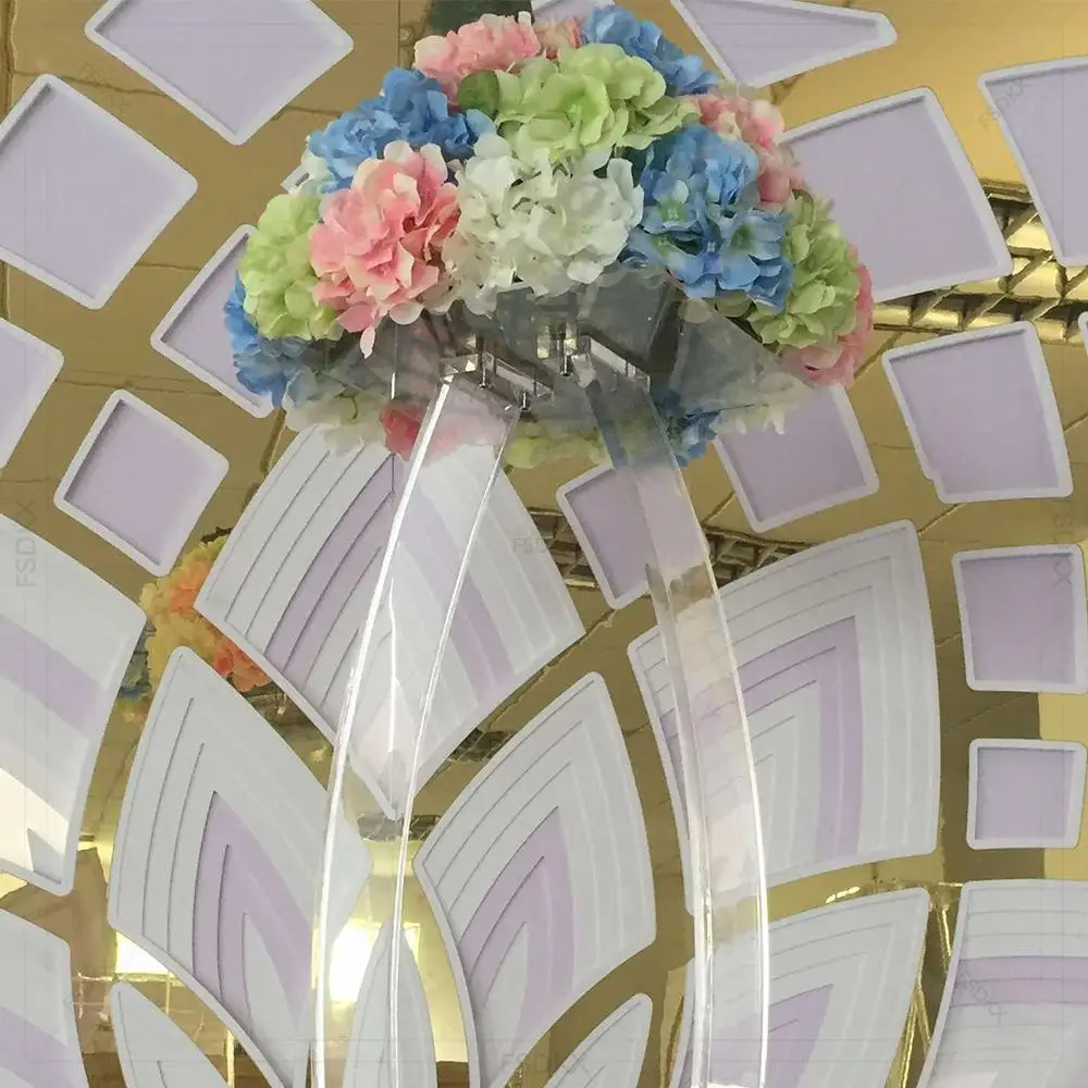

Rectangular clear Acrylic Flower Stand for Flower Stand Flower Base Wedding Table Centerpieces Acrylic Centerpiece Stand