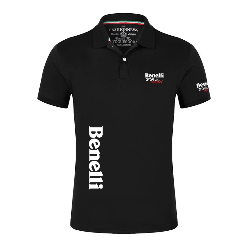 2025 Summer Man's Benelli TRK 502X MOTORCYCLE Premium Leisure Comfortable High Quality Versatile Breathable Polo Shirt Tops