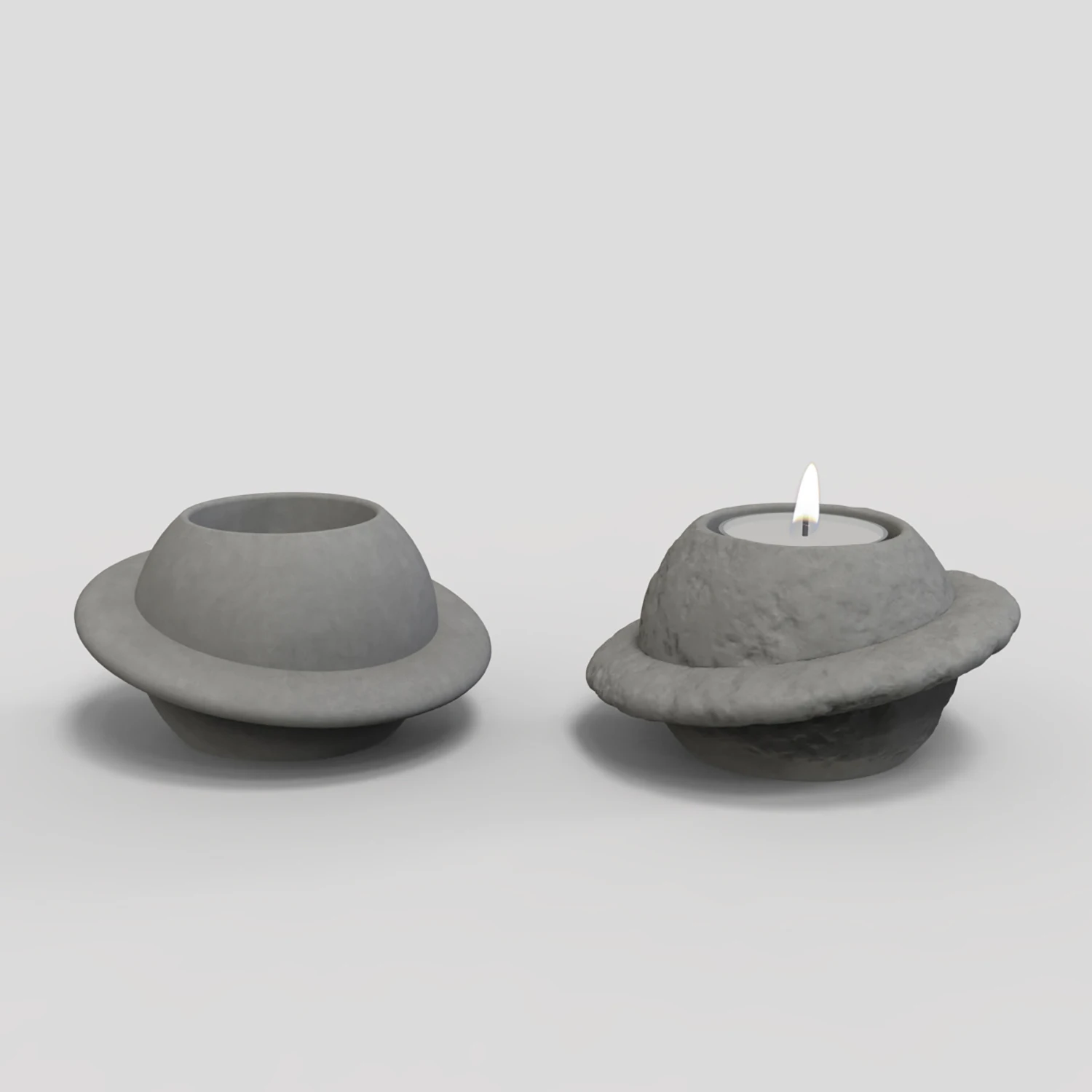 Silicone Mold For Planet Shape Wax Cup - Candle Holder Mold for Tea Light, DIY Concrete Plaster, Modern Desk Decor