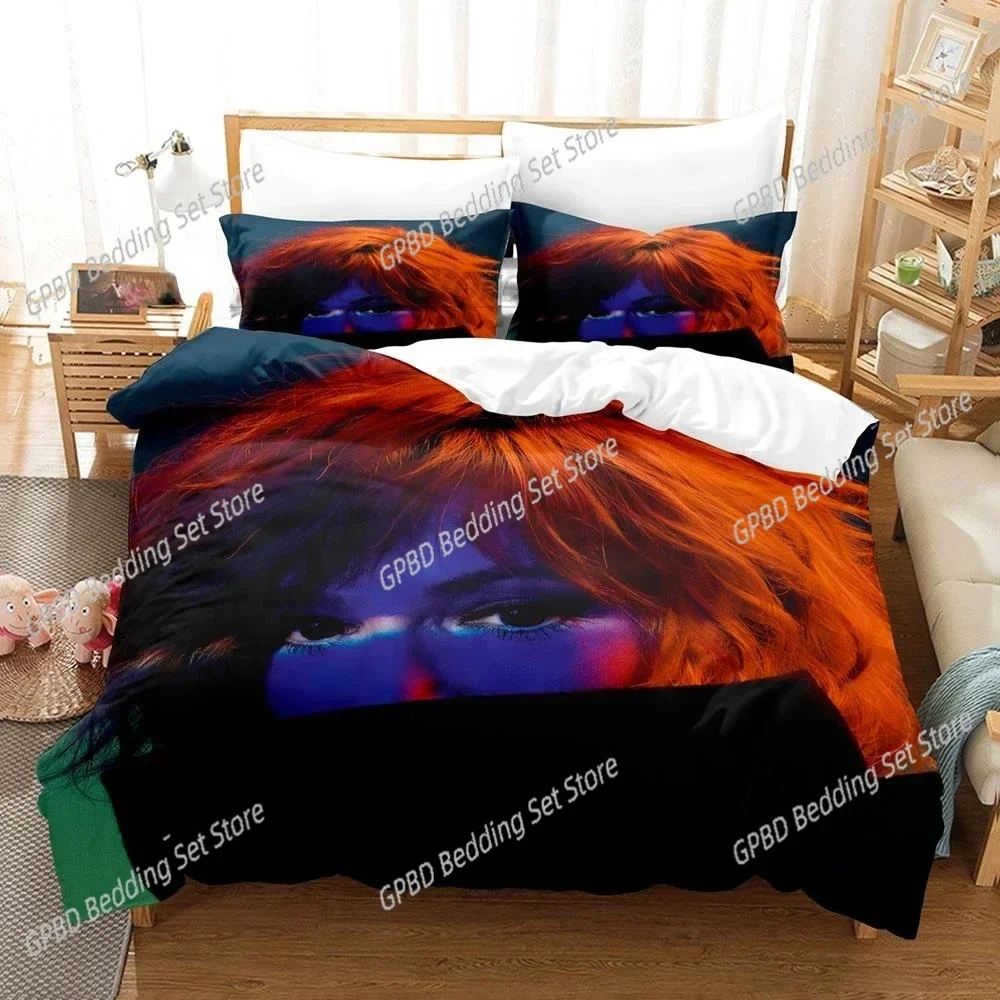 

Mylene Farmer Bedding Set Single Twin Full Queen King Size Bed Set Aldult Bedroom Duvetcover Sets 3D ropa de cama conjunto