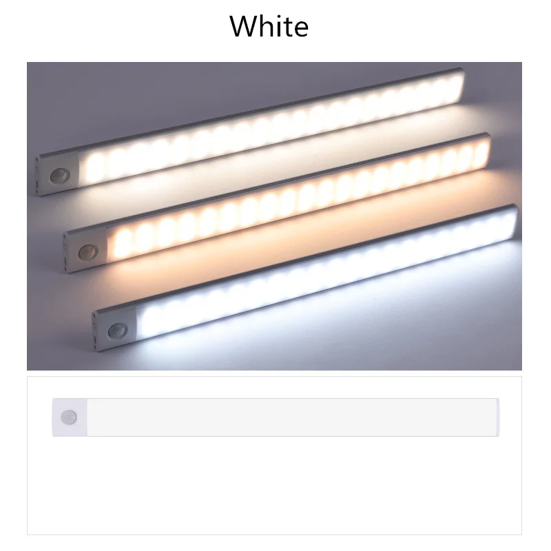 キャビネット下の充電式LEDライト,磁気ランプバー,スマートセンサー,エントリーウェイ,キッチン,ワードローブ,内蔵リチウム電池
