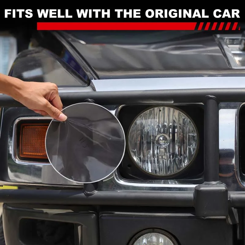 

For Hummer H2 2003-2029 TPU Black Car Front Rear Headlights Decorative Film Sticker Car Accessories
