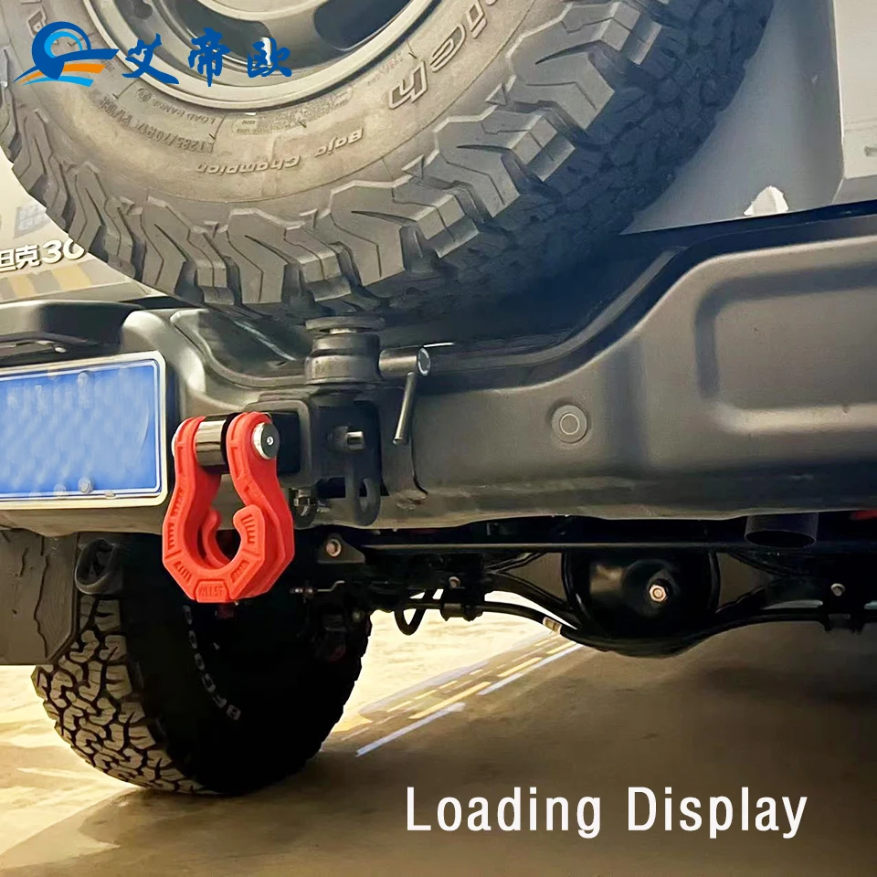 Solid forging Quick rescue shackle trailer Hitch Receiver kits 2 Inch, 3/4 D Ring 4X4 off-road rear bumper towing hook