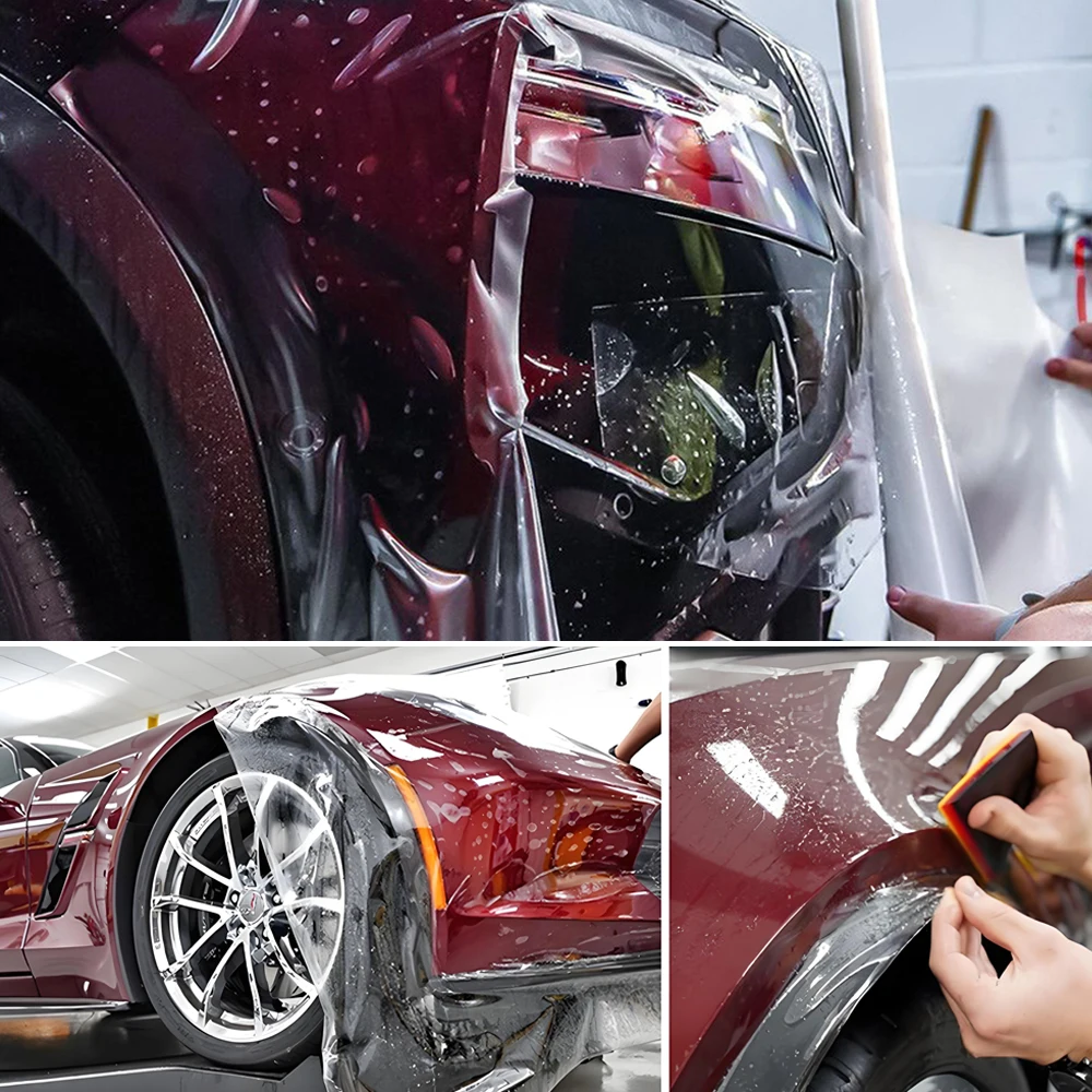 High Gloss 7.5mil Transparent TPU PPF Car Wrap Hydrophobic Paint Protection Film Anti-Scratch Body Wrap Stickers Car Films