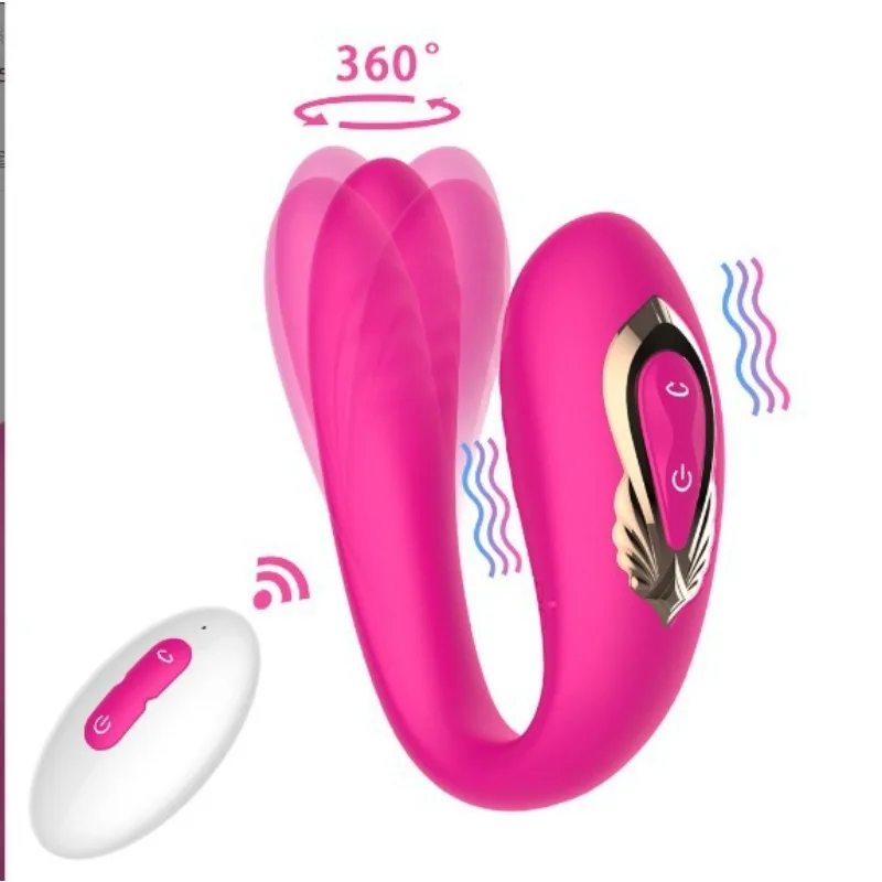 Dual-Head C-Shape Vibrator for Women  Portable Flexible Wearable Intimate Stimulator women toy sex toy Women Erotic Anal Vaginal