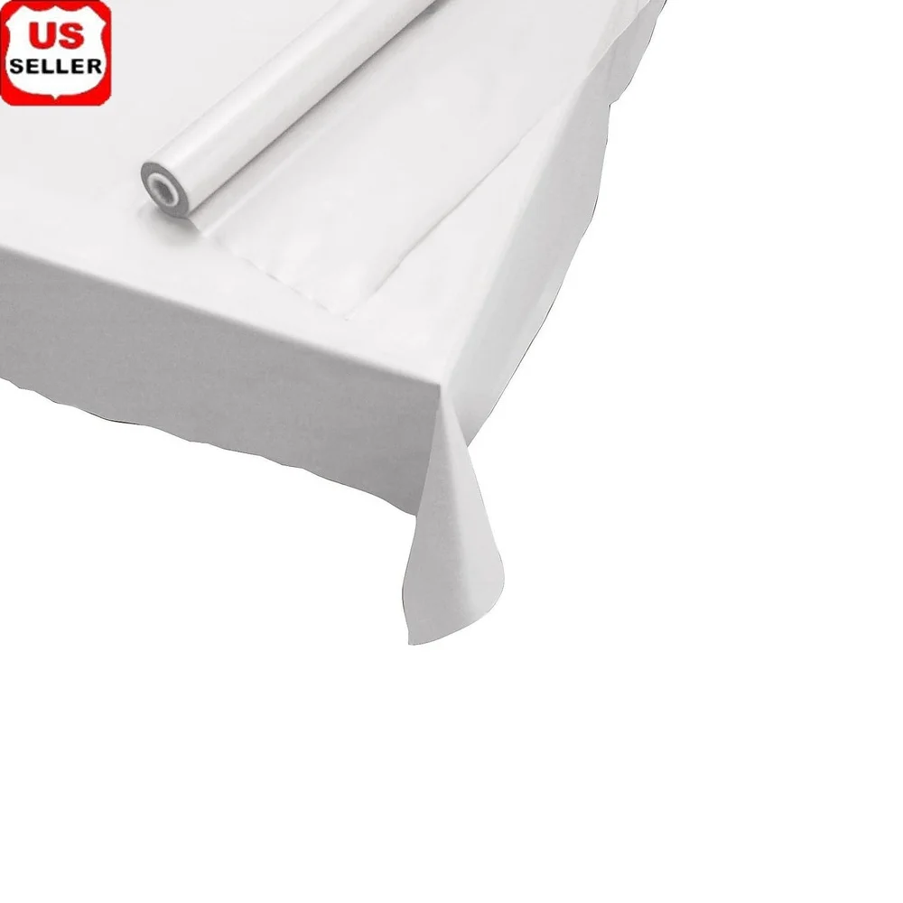 

Plastic Roll Tablecover 40in x 300ft Clear Protective Cover Events Parties Easy Cut to Fit Durable Waterproof