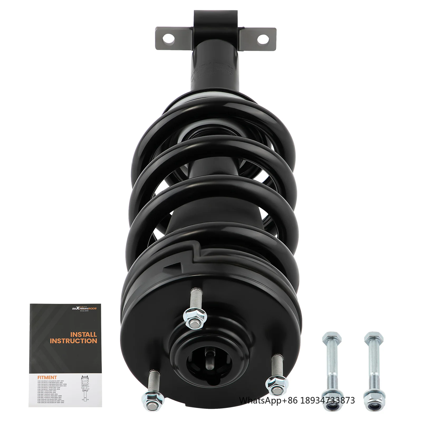 2x Front Shock Struts With Coil Spring for GMC Yukon XL 1500 Chevrolet Tahoe Suburban 2009-2014