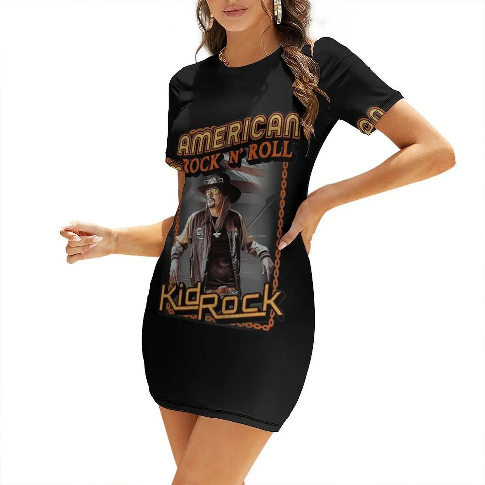

Kid Rock-American-Rocker Short-Sleeved Dress ceremony dresses summer dress luxury evening dresses for women 2025 Dress