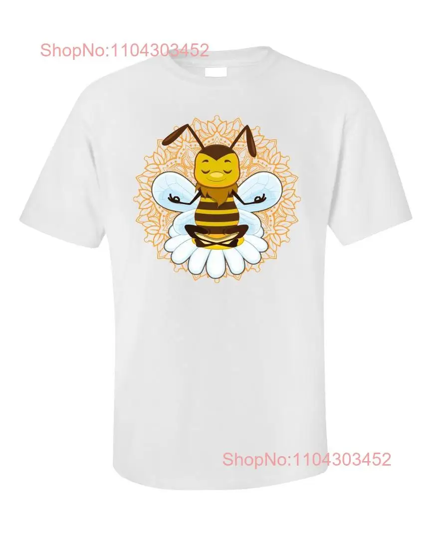 Yoga Bee T shirt Cute Meditation Exercise Fast Shipping long or short sleeves