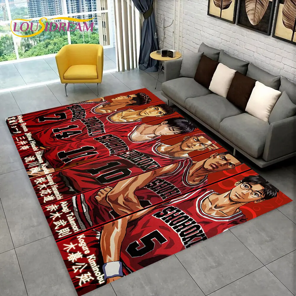 Slam Dunk Japan Anime Cartoon  Area Rug,Carpet Rug for Living Room Bedroom Sofa Doormat Decoration, Kids Play Non-slip Floor Mat