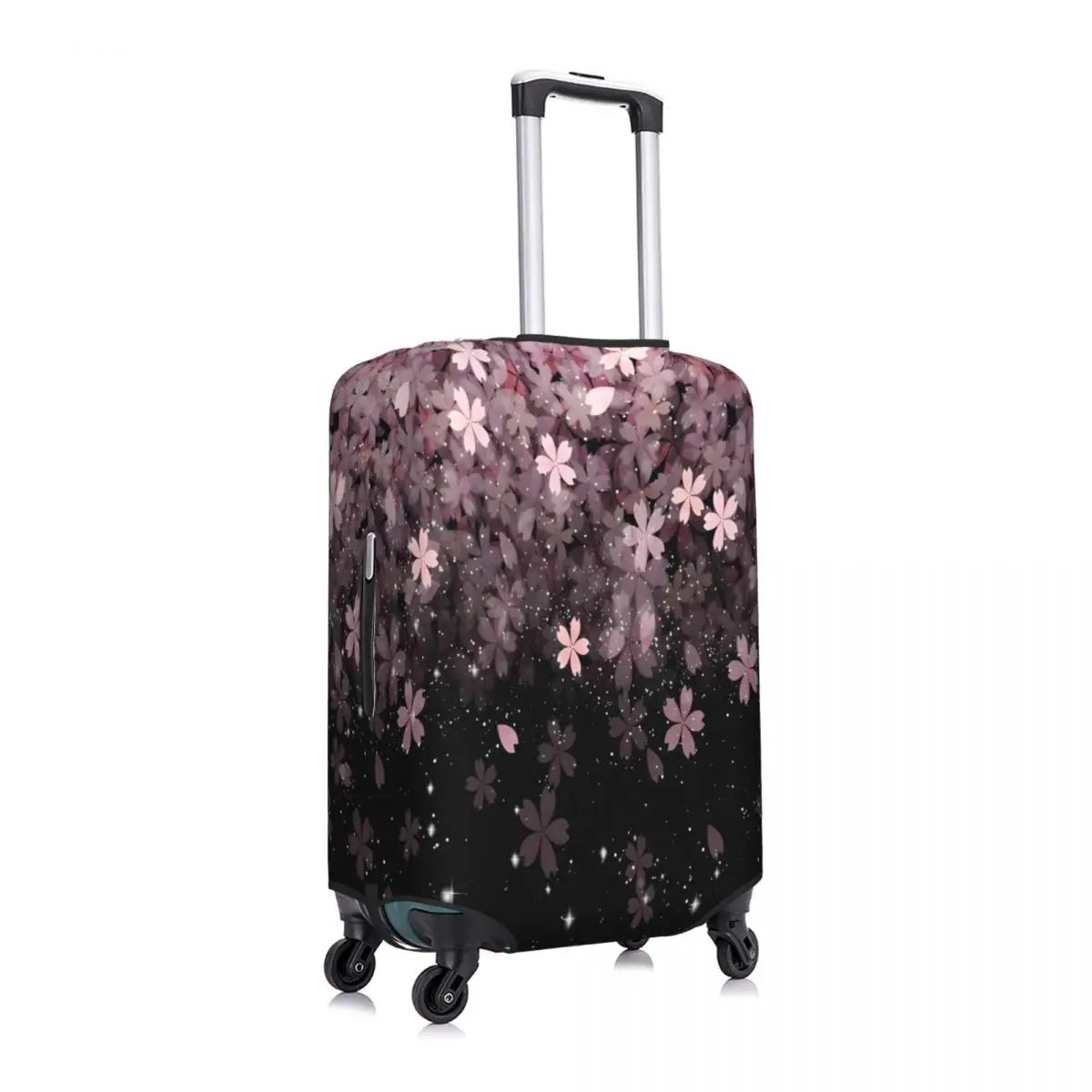 Sakura Starry Sky Suitcase Cover Flower Travel Vacation Elastic Luggage Case Protector