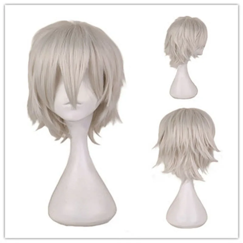 Halloween Costumes Cosplay Wigs For Men And Women Heat Resistant Fiber Anime Wig 12Inch