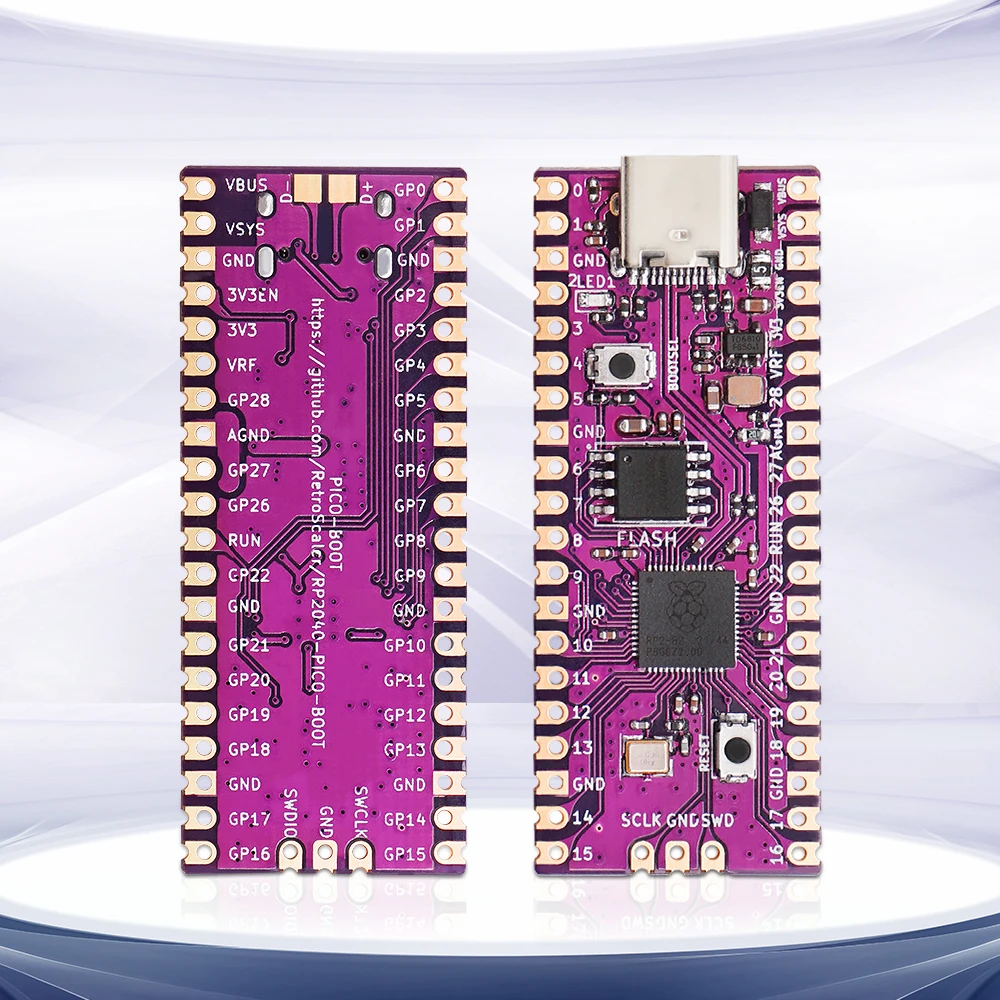 Raspberry Pi Pico Board Picoboot RP2040 Dual-Core 264KBSRAM and 16MB Flash Microcomputers High-Performance Cortex-M0+ Processor