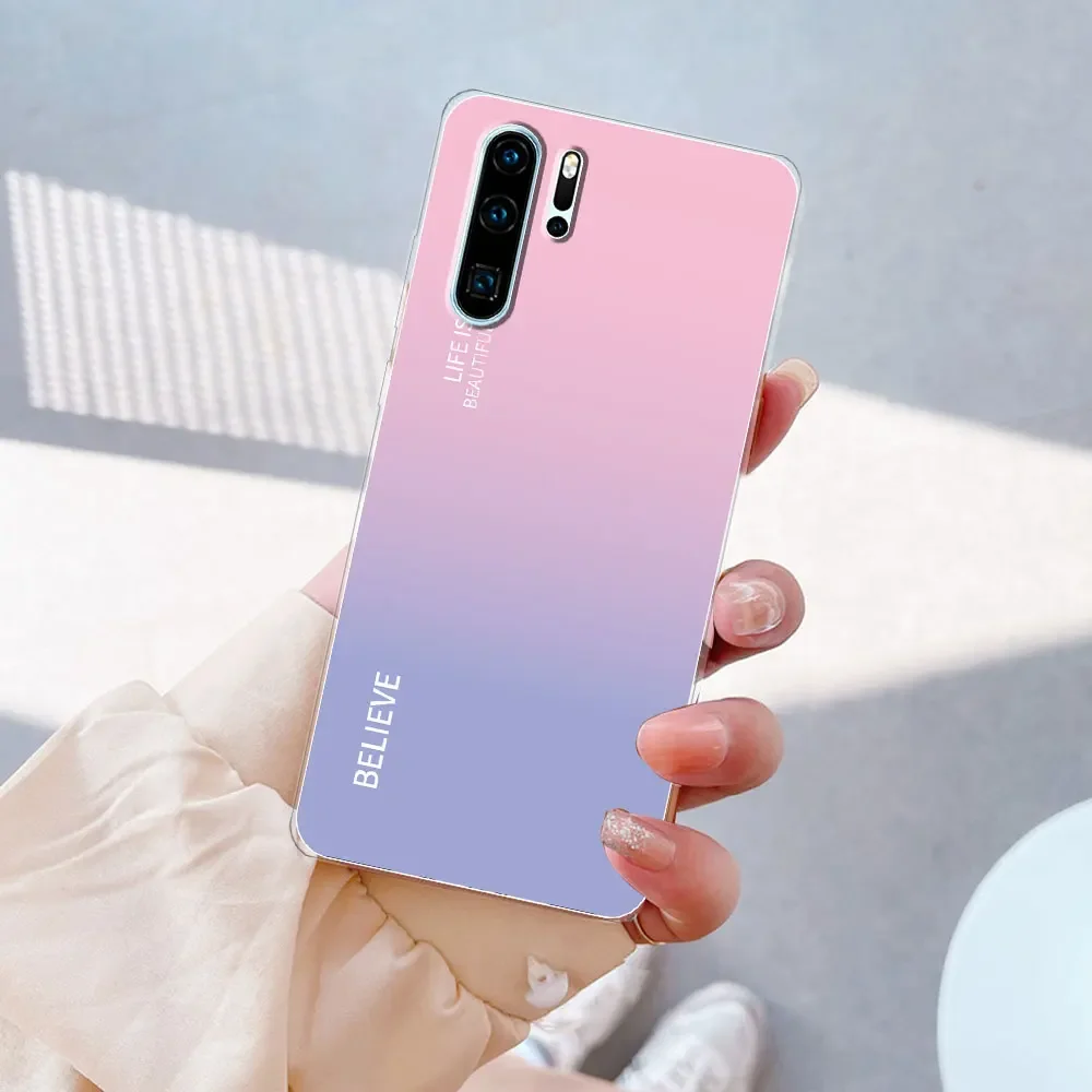 Case For Huawei P30 Lite Cover P30 Lite Clear Cute Soft Silicone Phone Back Fundas For Huawei P30 Case Bumper For Huawei P30 Pro