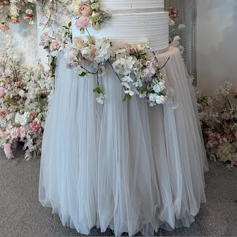 High Density Tulle Table Skirt Tablecloth Tutu Table Skirts for Wedding Birthday Party Baby Shower Banquet Decor Table Skirting