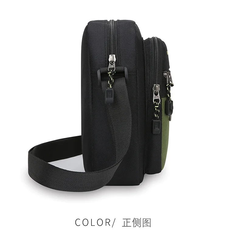 حقيبة كروس كاجوال للرجال من أكسفورد مقاومة للماء، متعددة الطبقات خفيفة الوزن ومتعددة الجيوب لتسجيل النقود #5