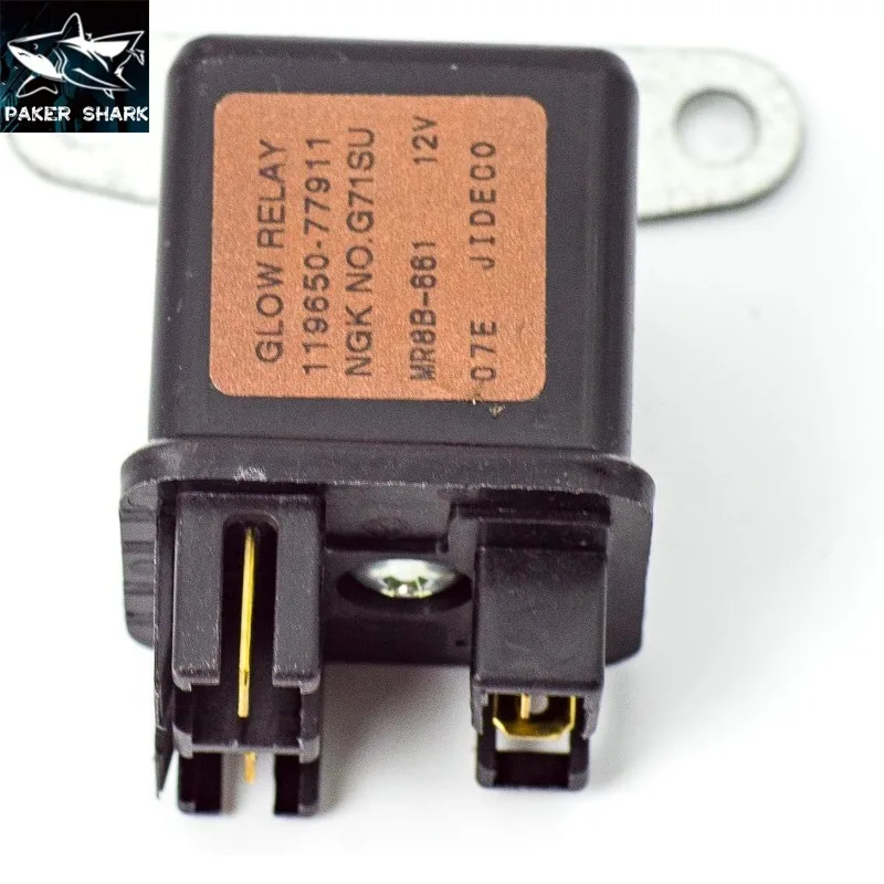 

12VDC Generic Glow Plug Safety Relay YM 119650-77911 Yanmar Engine 4TNV94 R50 R60 Daewoo DH60-7 Automatic Machinery Parts